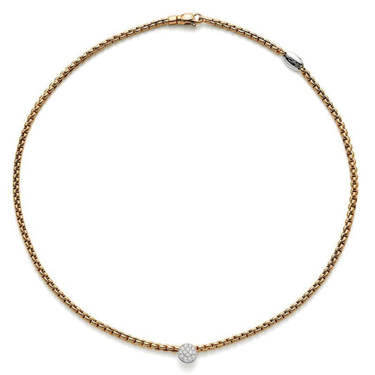 FP Eka 18ct Yellow Gold .22ct Diamond Necklace