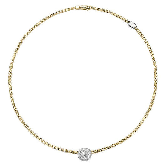 FP Eka 18ct Yellow Gold .45ct Diamond Necklace