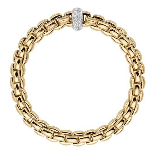 FP Eka 18ct Yellow Gold .58ct Diamond Bracelet