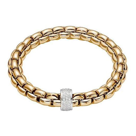 FP Eka 18ct Yellow Gold .63ct Diamond Bracelet