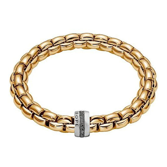 FP Eka 18ct Yellow Gold .74ct Black Diamond Bracelet D