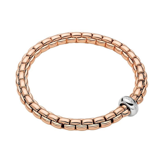 FP Eka Anniversario 18ct Rose Gold .13ct Diamond Bracelet