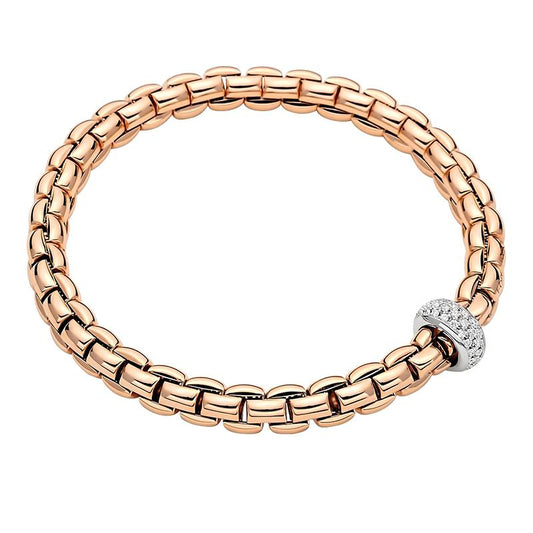 FP Eka Anniversario 18ct Rose Gold .4ct Diamond Bracelet