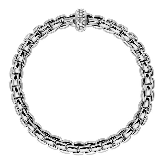 FP Eka Anniversario 18ct White Gold .4ct Diamond Bracelet