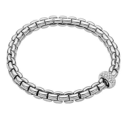 FP Eka Anniversario 18ct White Gold .4ct Diamond Bracelet