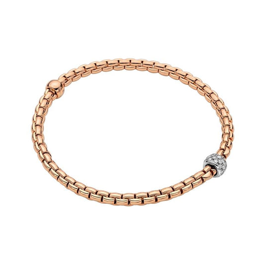 FP Eka Tiny 18ct Rose Gold .19ct Diamond Bracelet