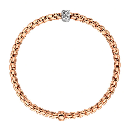 FP Eka Tiny 18ct Rose Gold .19ct Diamond Bracelet