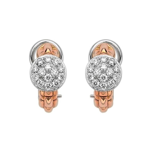 FP Eka Tiny 18ct Rose Gold .45ct Diamond Earrings