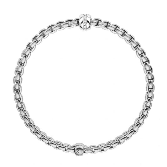 FP Eka Tiny 18ct White Gold .7ct Diamond Bracelet