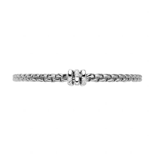 FP Eka Tiny 18ct White Gold .16ct Diamond Bracelet