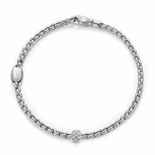 FP Eka Tiny 18ct White Gold .19ct Diamond Bracelet