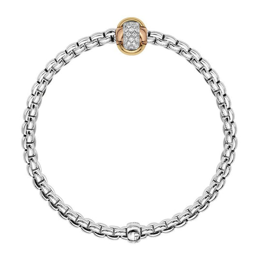 FP Eka Tiny 18ct White Gold .25ct Diamond Bracelet