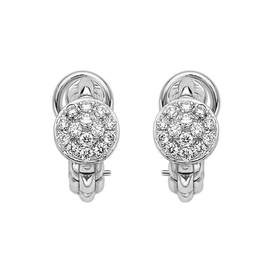 FP Eka Tiny 18ct White Gold .45ct Diamond Earrings