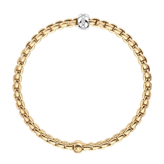 FP Eka Tiny 18ct Yellow Gold .7ct Diamond Bracelet