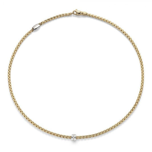 FP Eka Tiny 18ct Yellow Gold .7ct Diamond Necklace