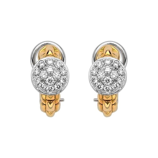 FP Eka Tiny 18ct Yellow Gold .45ct Diamond Earrings