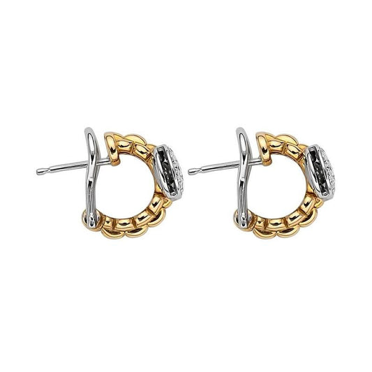 FP Eka Tiny 18ct Yellow Gold .45ct Diamond Earrings