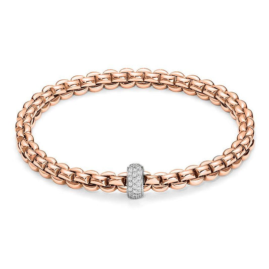 FP Flex'It Eka 18ct Rose Gold .37ct Diamond Bracelet