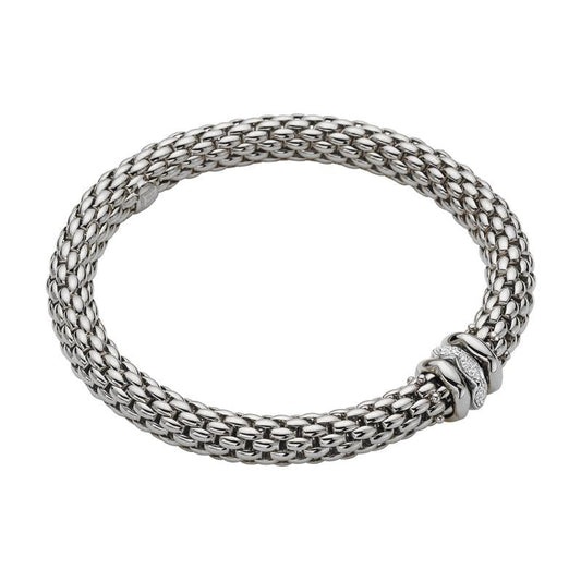 FP Love Nest 18ct White Gold .19ct Diamond Bracelet