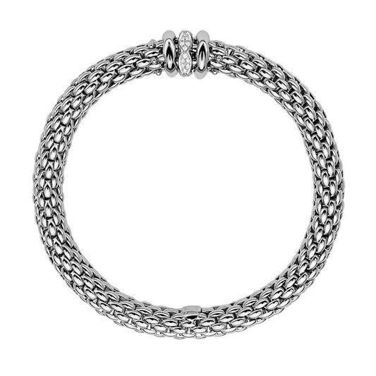 FP Love Nest 18ct White Gold .19ct Diamond Bracelet