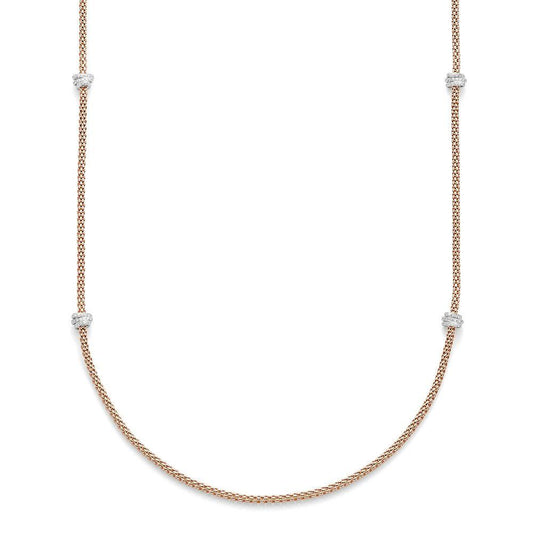 FP Flex'It Prima 18ct Rose Gold 1.24ct Diamond 8cm Necklace