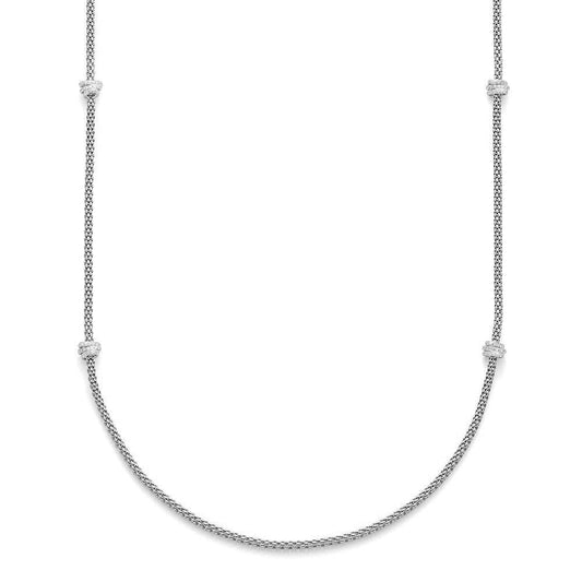 FP Flex'It Prima 18ct White Gold 1.24ct Diamond 8cm Necklace