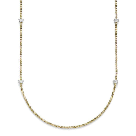 FP Flex'It Prima 18ct Yellow Gold 1.24ct Diamond 8cm Necklace