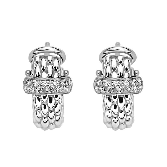 FP Flex'It Vendome 18ct White Gold .2ct Diamond Earrings