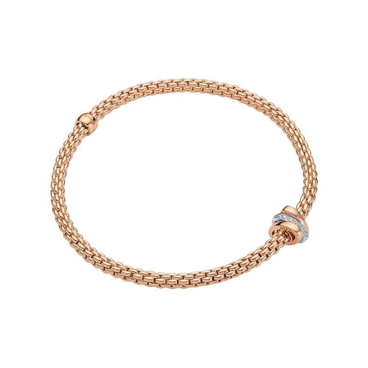 FP Flex'it Prima 18ct Rose Gold .1ct Diamond Bracelet