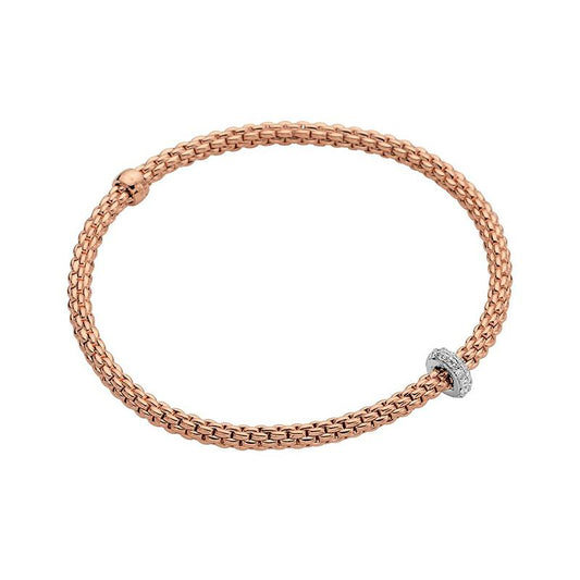 FP Flex'it Prima 18ct Rose Gold .18ct Diamond Bracelet