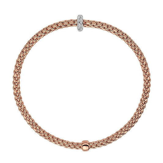 FP Flex'it Prima 18ct Rose Gold .18ct Diamond Bracelet