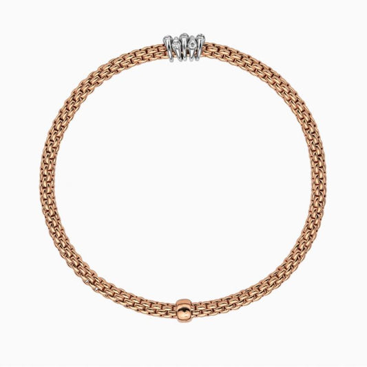 FP Flex'it Prima 18ct Rose Gold .2ct Diamond Bracelet