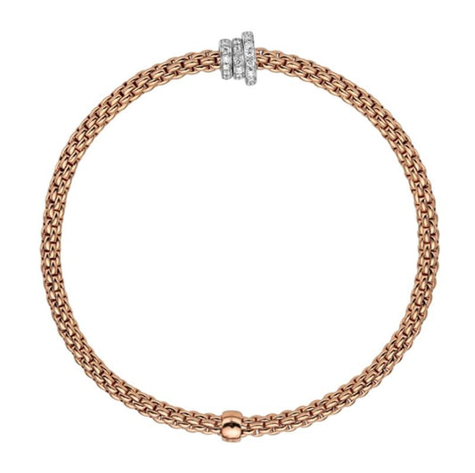 FP Flex'it Prima 18ct Rose Gold .31ct Diamond Bracelet