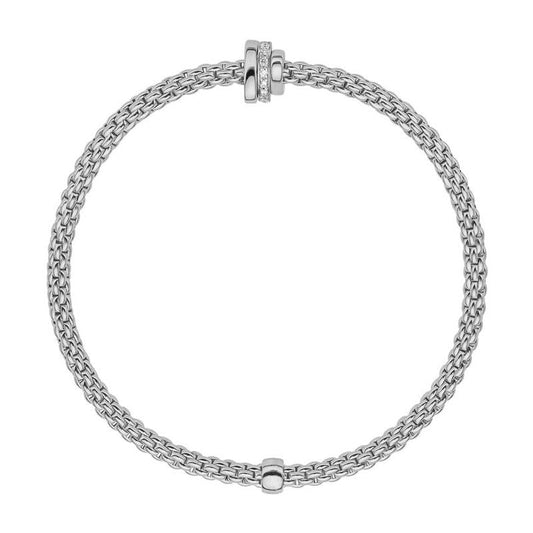 FP Flex'it Prima 18ct White Gold .1ct Diamond Bracelet