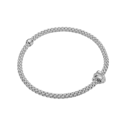 FP Flex'it Prima 18ct White Gold .1ct Diamond Bracelet