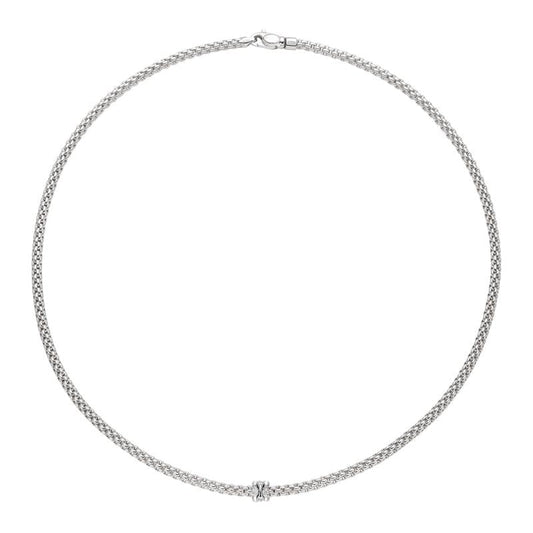 FP Flex'it Prima 18ct White Gold .12ct Diamond Necklace