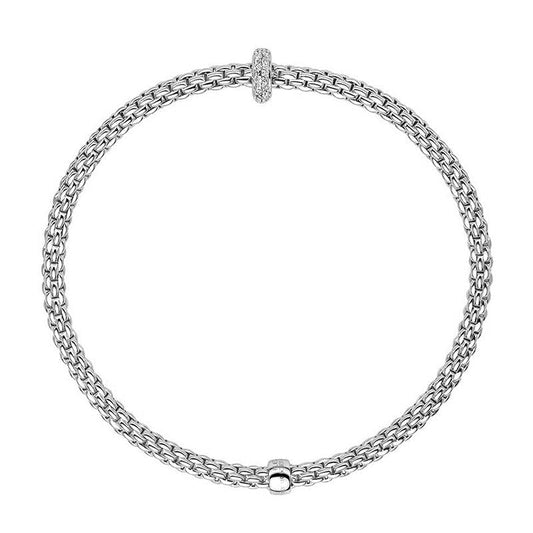 FP Flex'it Prima 18ct White Gold .18ct Diamond Bracelet