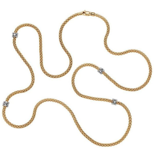 FP Flex'it Prima 18ct Yellow Gold .49ct Diamond Necklace