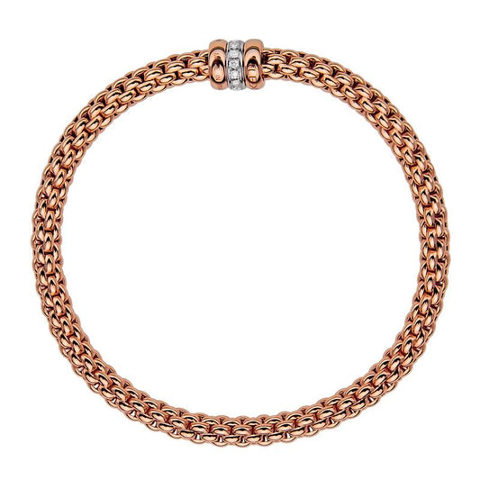 FP Flex'it Solo 18ct Rose Gold .1ct Diamond Bracelet