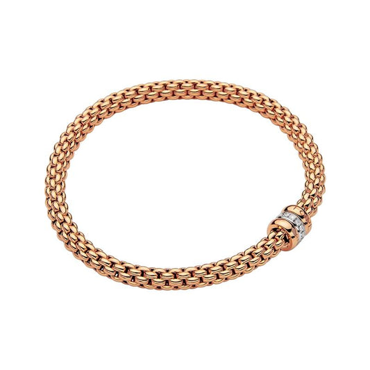 FP Flex'it Solo 18ct Rose Gold .1ct Diamond Bracelet