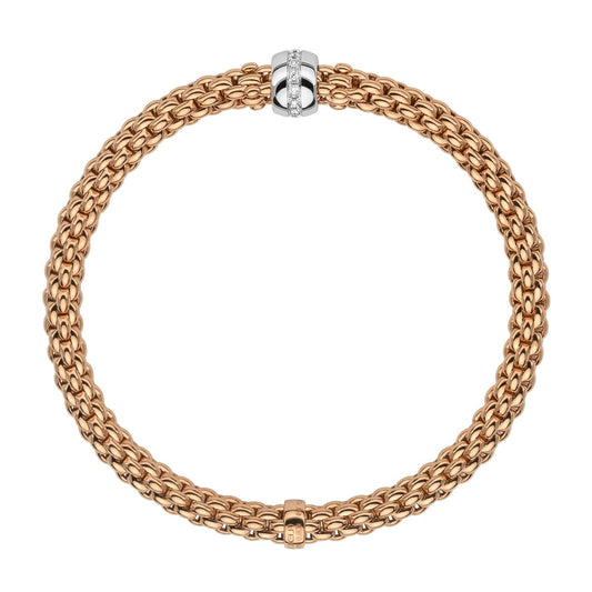 FP Flex'it Solo 18ct Rose Gold .1ct Diamond Bracelet