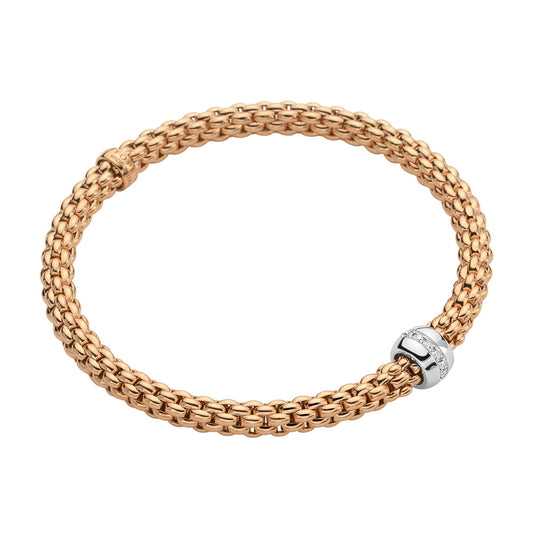 FP Flex'it Solo 18ct Rose Gold .1ct Diamond Bracelet