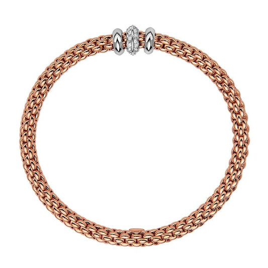 FP Flex'it Solo 18ct Rose Gold .17ct Diamond Bracelet