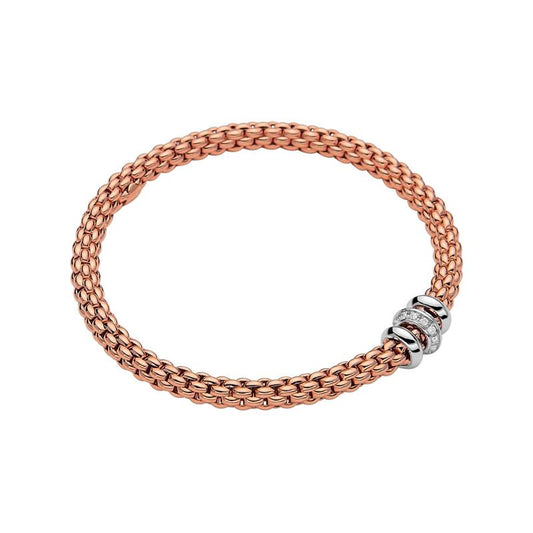 FP Flex'it Solo 18ct Rose Gold .17ct Diamond Bracelet