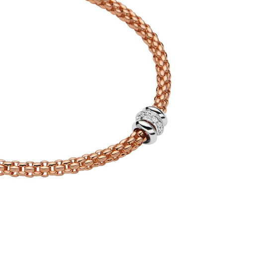 FP Flex'it Solo 18ct Rose Gold .17ct Diamond Necklace