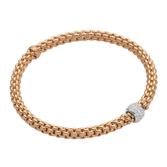 FP Flex'it Solo 18ct Rose Gold .29ct Diamond Bracelet