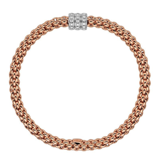 FP Flex'it Solo 18ct Rose Gold .3ct Diamond Bracelet