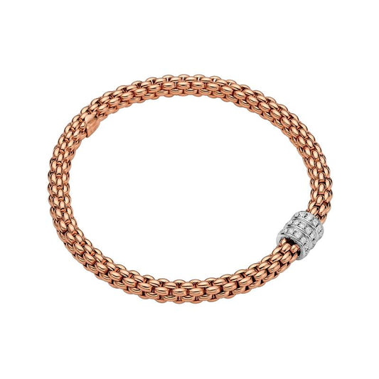 FP Flex'it Solo 18ct Rose Gold .3ct Diamond Bracelet