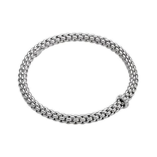 FP Flex'it Solo 18ct White Gold .1ct Diamond Bracelet