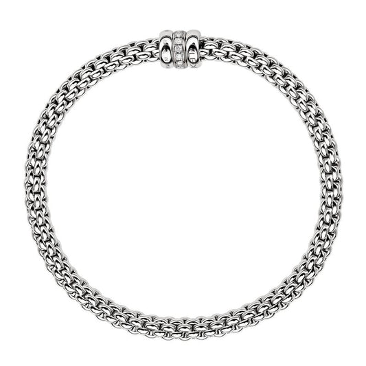 FP Flex'it Solo 18ct White Gold .1ct Diamond Bracelet